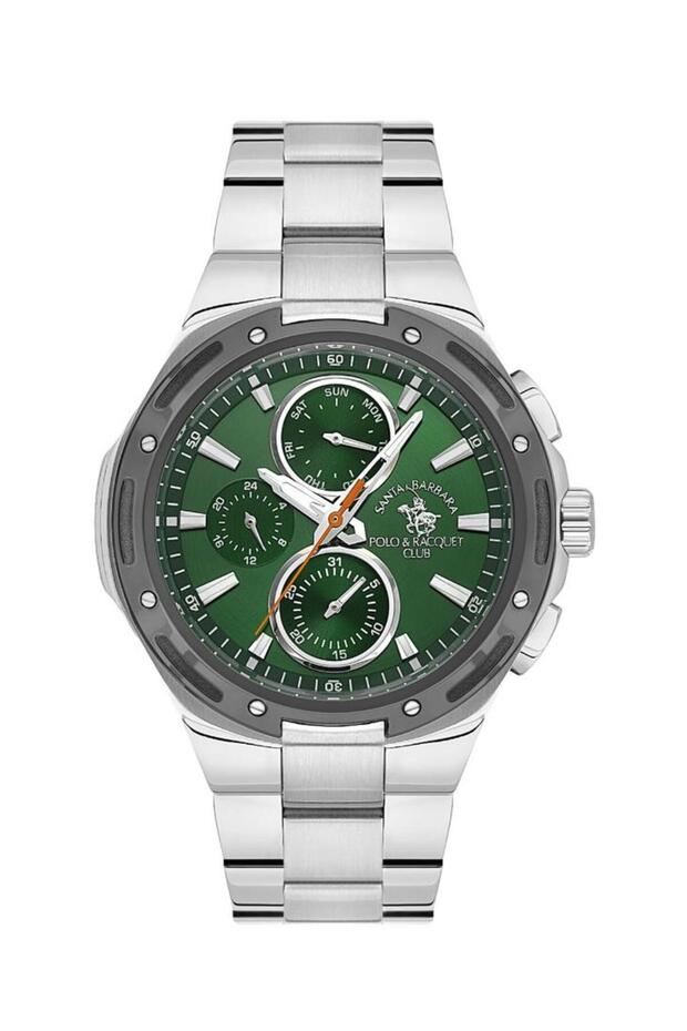 Santa Barbara Polo Racquet Club Sb.1.10541-4 All Functions Active Steel Strap Water Resistant m