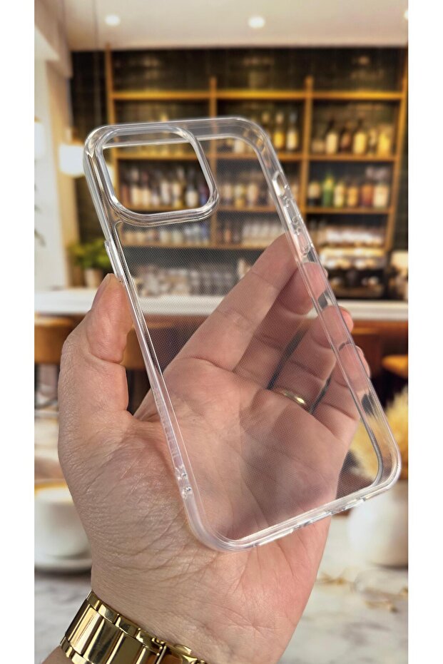 iPhone 15 Compatible Transparent Shock-Absorbing Camera Protected Clear Case - 3
