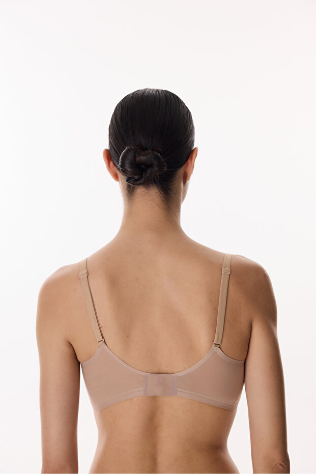 Bej Zerogram Decolette Sütyen - 5