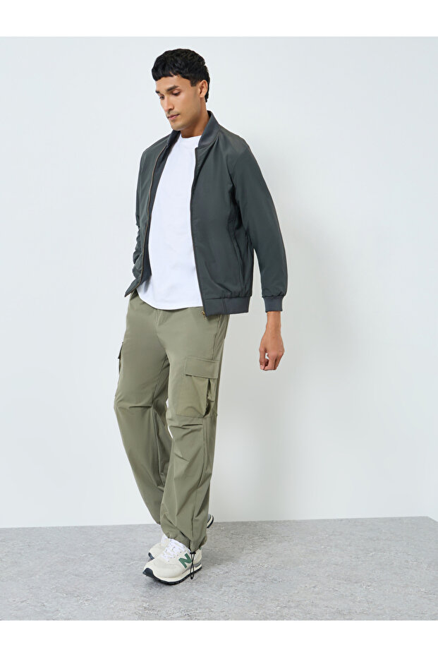 جاكيت رجالي قصة فضفاضة بقصة سادة - 2