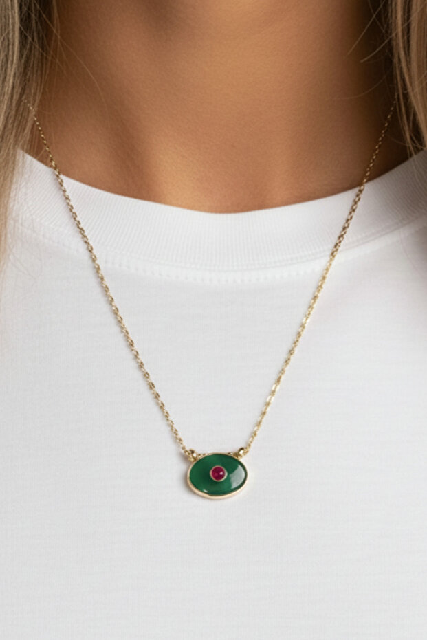 Lucky Eye Çelik Kolye - 2