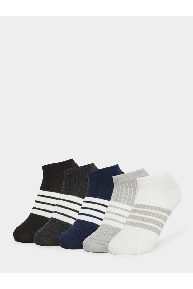 Pack of 5 - Striped Detail Ankle Socks