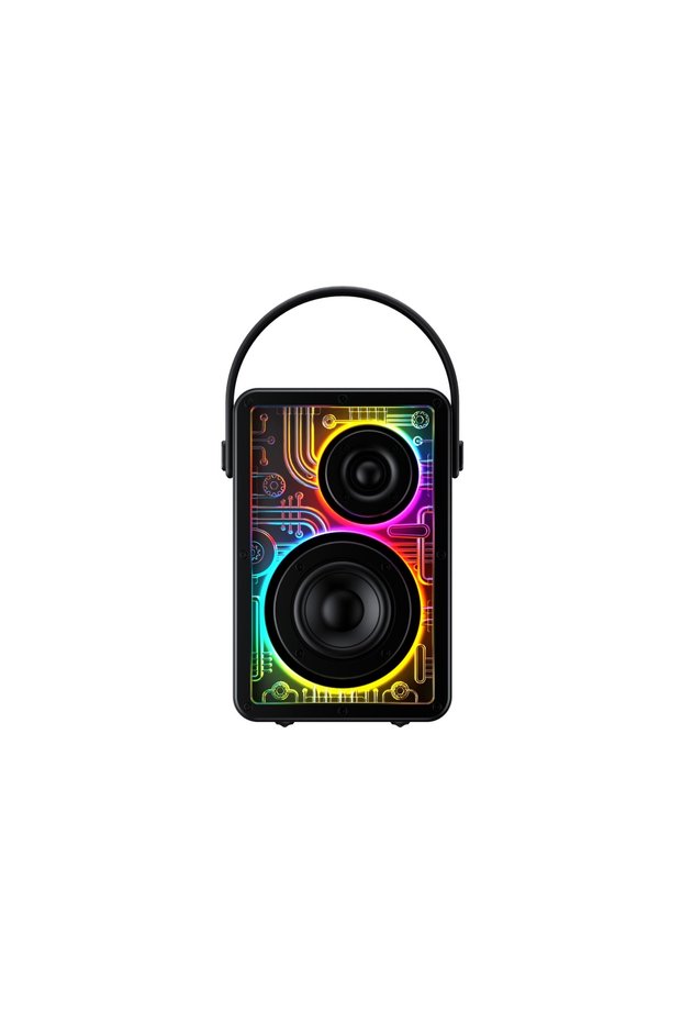Boxă wireless SK861BT, LED, neagră
