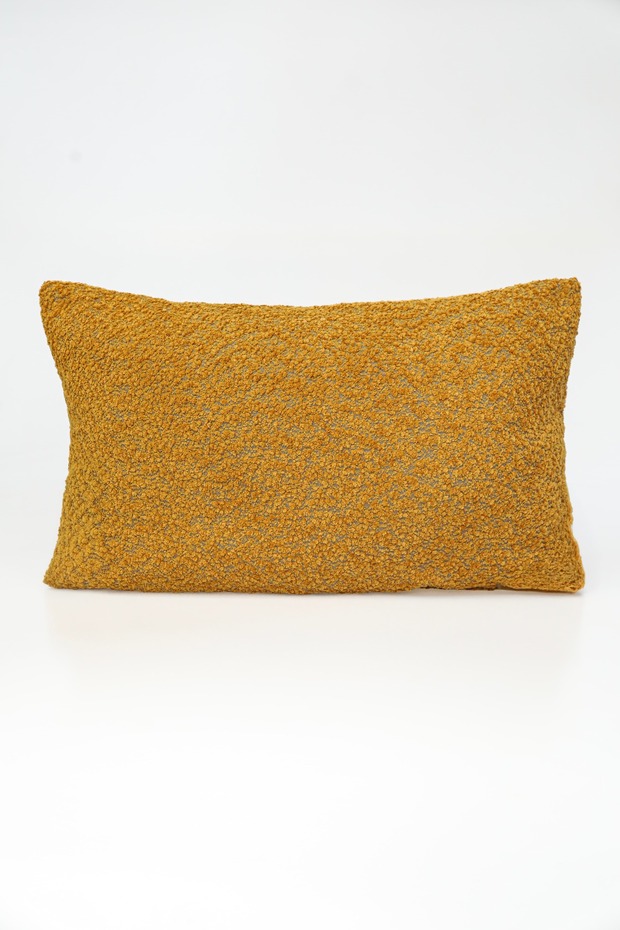 '' Noir'' Textured Plain Decorative Throw Pillow Cover 35X50 cm