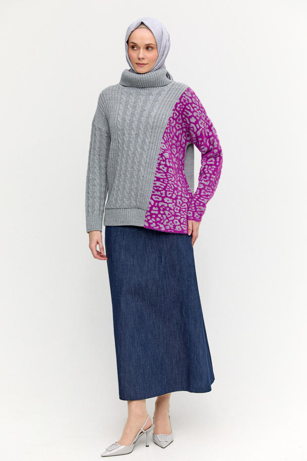 Boğazlı Triko Bluz - 3