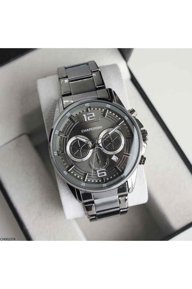 Ch002374 Men's Steel Band Wrist Watch