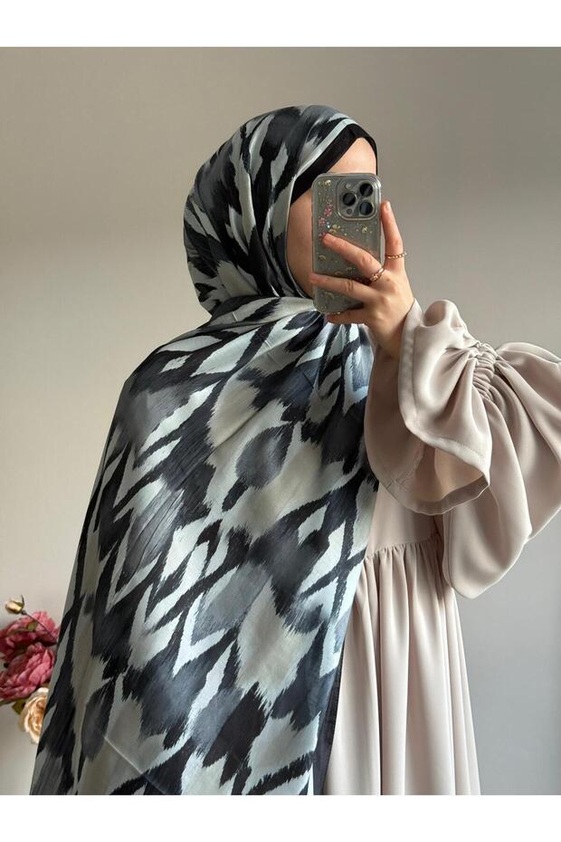 شال بنمط الحمار الوحشي-أسود - 4