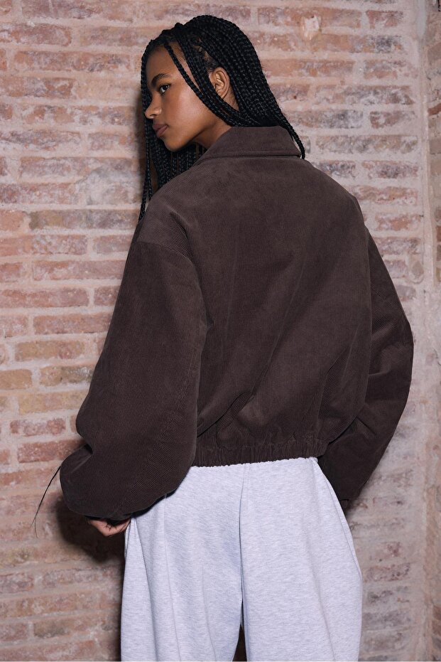 Kadife şişme mont - 4