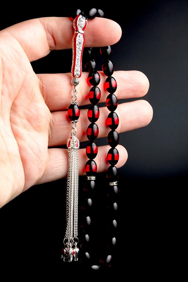 Men's Gift Prayer Beads, Powder Amber Prayer Beads, Vertical Amber Prayer Beads