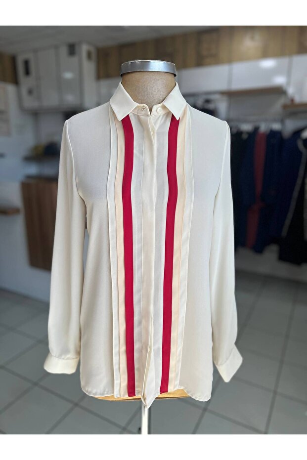 Ekru Bluz/Gömlek - 1