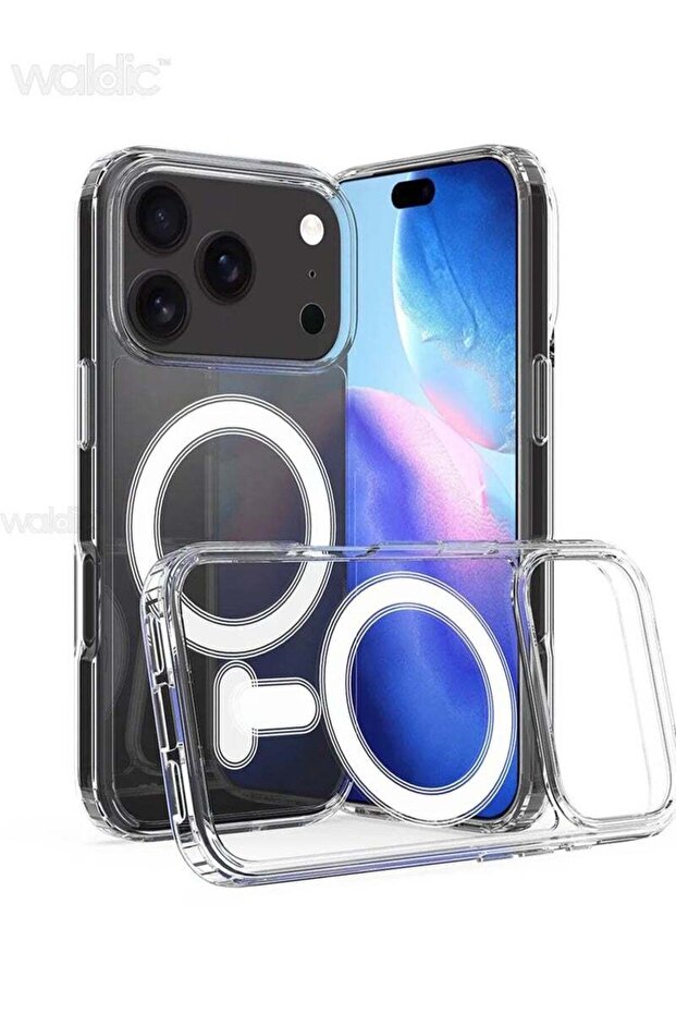 غطاء خلفي شفاف متوافق مع نظام Magsafe لهاتف Apple iPhone 17 Pro - 2