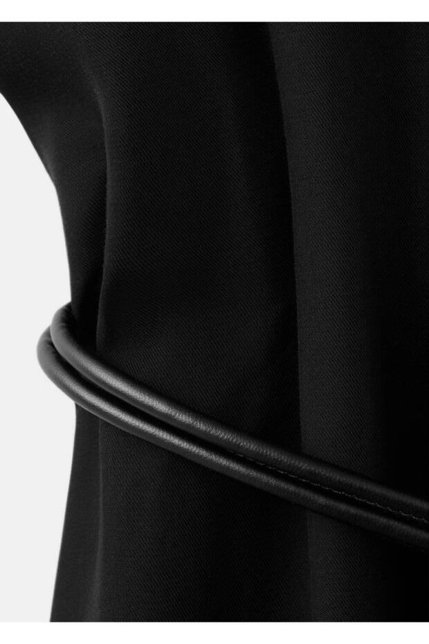 Kemerli liyosel elbise - 6