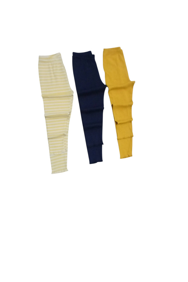 Funkids Ribbed Flexible 3-Piece Baby Tights Children's Tights Single Bottom