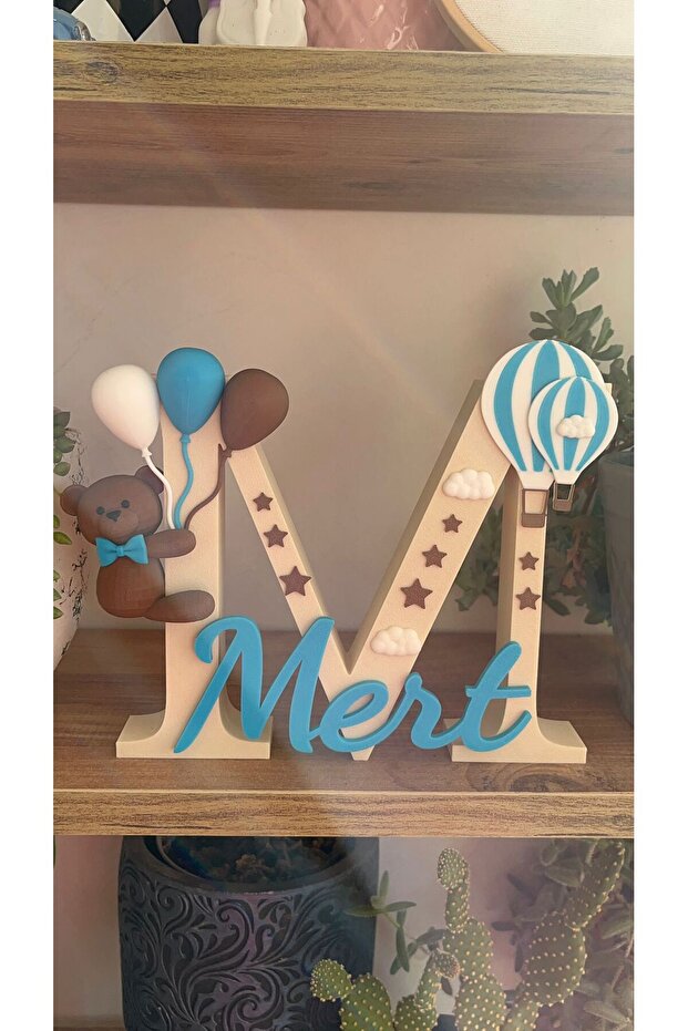 KİŞİYE ÖZEL DEKORATİF HARF--MODEL MERT-23CM - 2