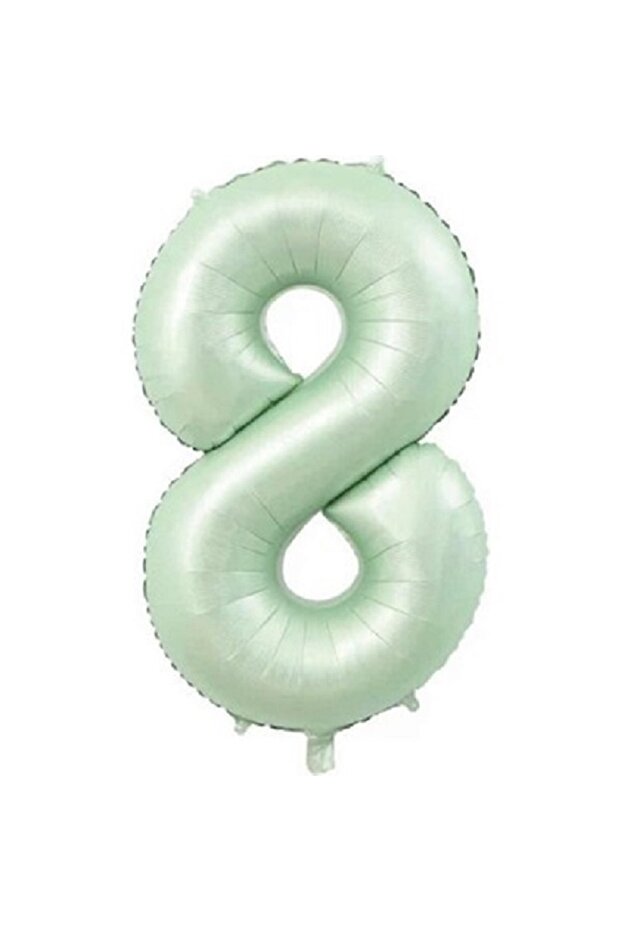 8 Number Water Green Foil Balloon 40 Inch 90 cm