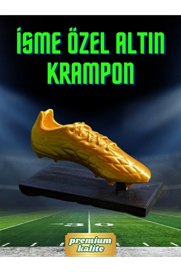 İsme Özel Altın Krampon Şampiyonluk Figürü - 2