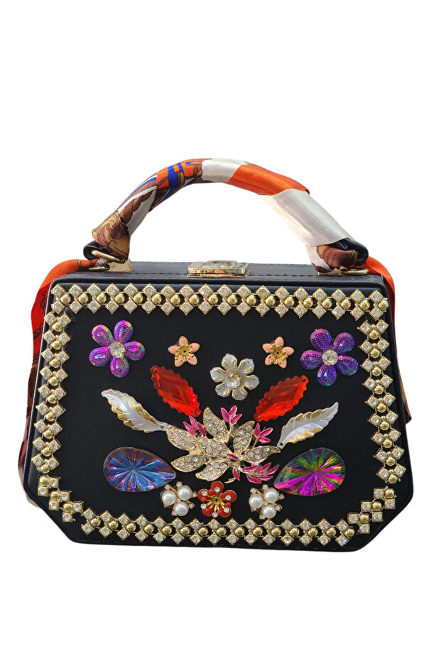 Women's Evening Dress Imported Bag with Stones