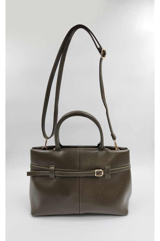 Women's Faux Leather Zippered Shoulder & Hand Bag (with Strap) Width 35 Length 20