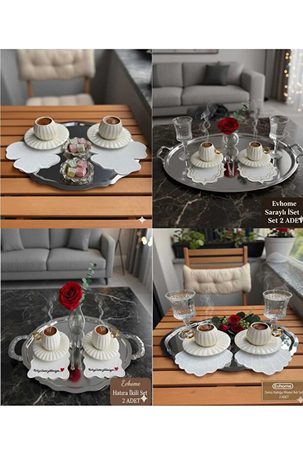 4 Models of 2-Strand Cocktail Napkins