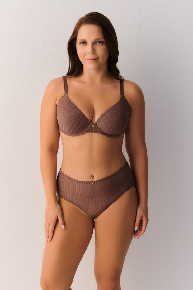 Stripe Basic Yüksek Bel Slip Külot - 2