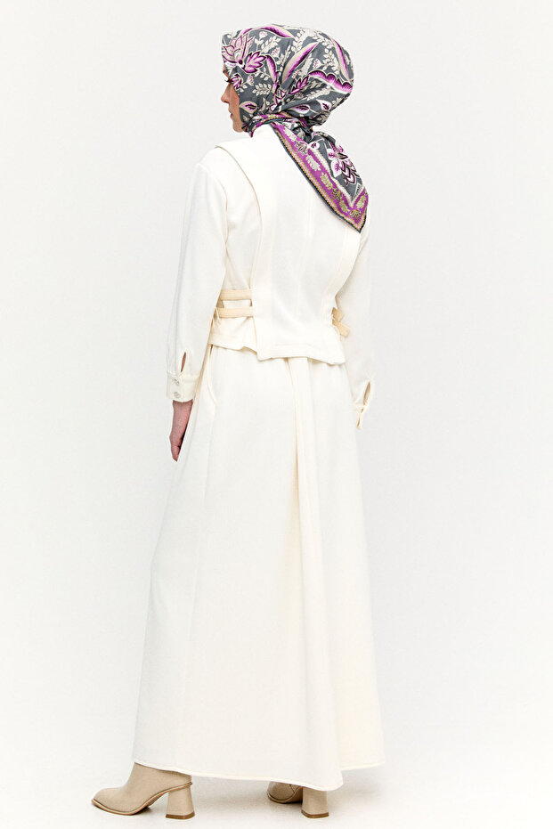 Deri Kemerli Örme İkili Takım - 7