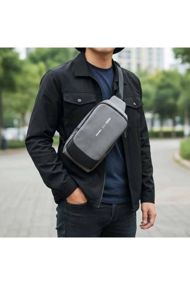 Anti-Theft Waterproof Crossbody Shoulder Bag (30X16X8 cm) - Hidden Pocket, 5 Compartments
