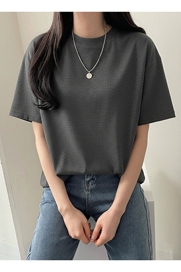 TRICOU BASIC DE DAMĂ CU GULER ROTUND - 4