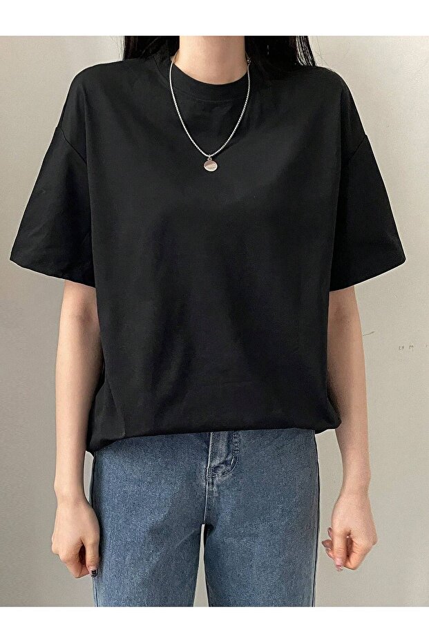 TRICOU BASIC DE DAMĂ CU GULER ROTUND - 3