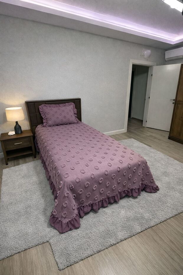 غطاء سرير مكشكش لشخص واحد - 3