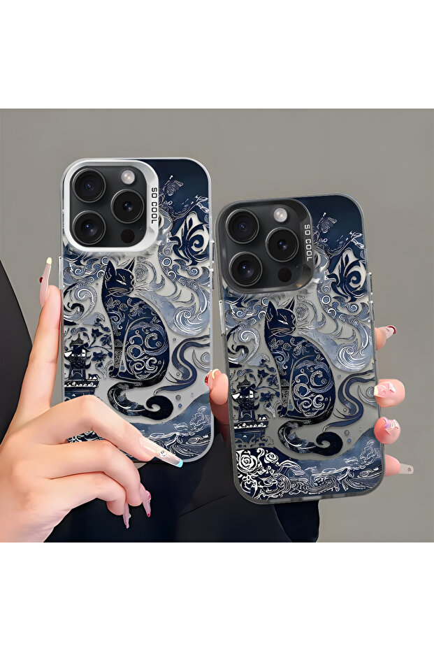 غطاء حماية متوافق مع آيفون 16 برو، مصنوع من السيليكون مع حافة صلبة وظهر مضاد للسقوط، تصميم كلاسيكي - 8