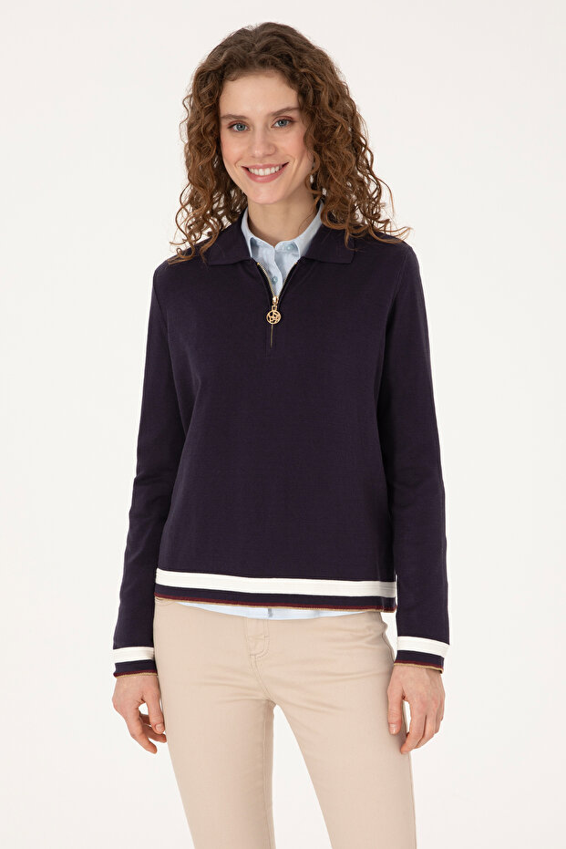 Women's Navy Blue Sweater 50309661-Vr033