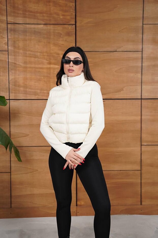 Range Fermuarlı Şişme Mont - 7