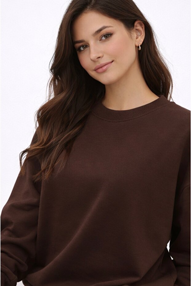 Modal Relax Yumuşak Basic Sweatshırt - 4
