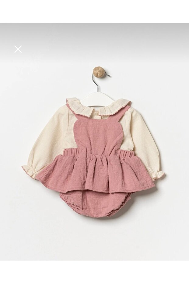 Bebek gömlek romper set - 3