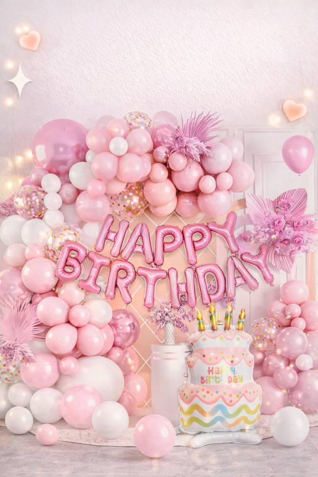 73 Piece Birthday Balloon Concept - Happy Birthday Set Eng-B1017