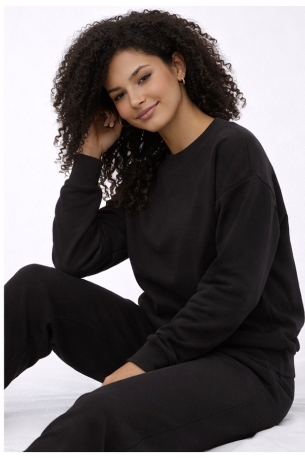 Modal Relax Yumuşak Basic Sweatshırt - 2