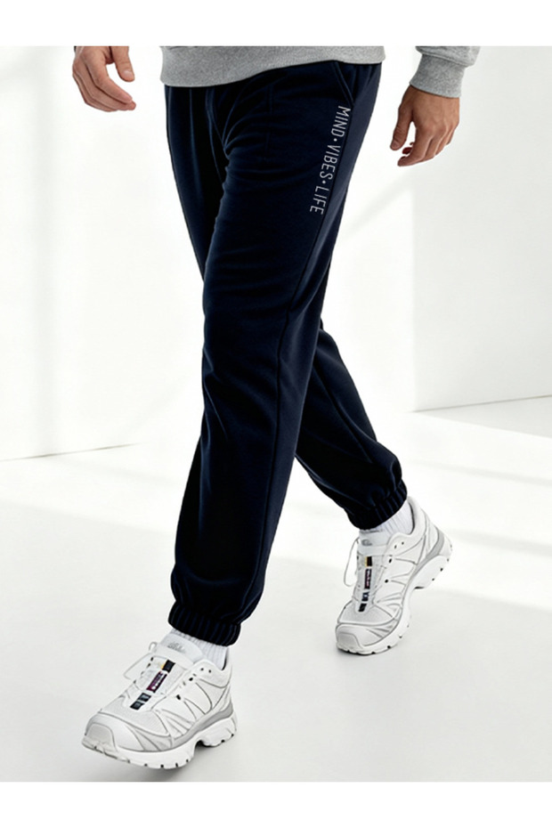 Livo Sweatpants Lacevert Pants Special Design Printed