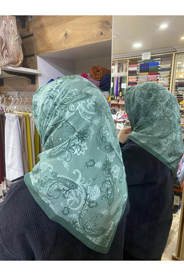 وشاح قطني من الفيسكون منقوش 9613-04