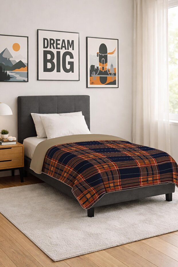 Soft Touch Single Size Modern Comfort Series Thermal Blanket Bt0012