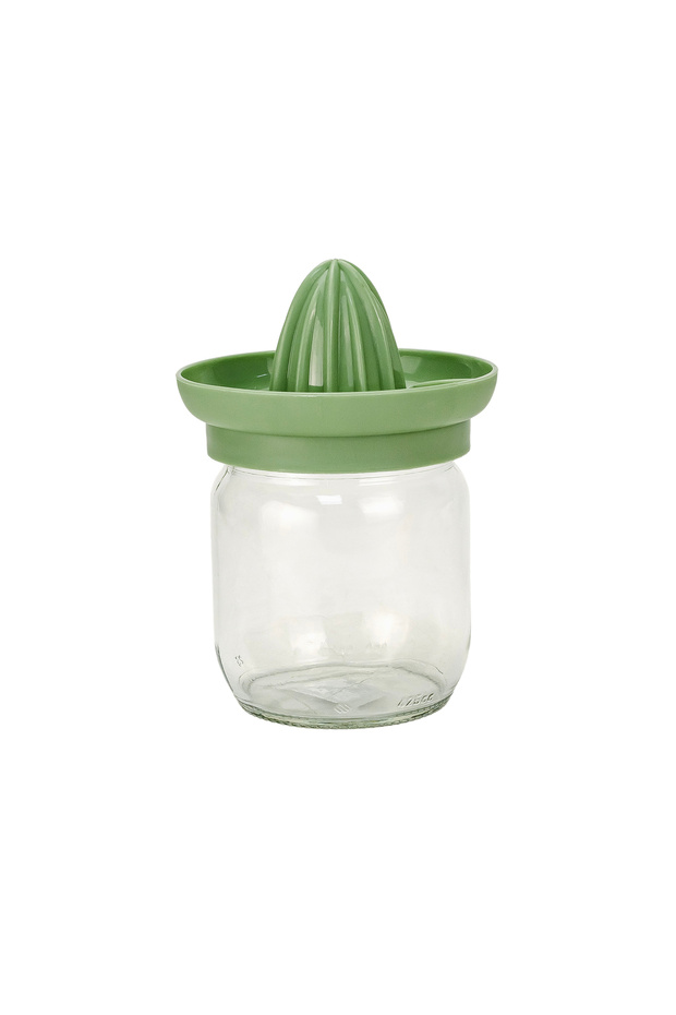 Glass & Polypropylene 425ml Citrus Squeezer, Clear (Cap Color Assorted)