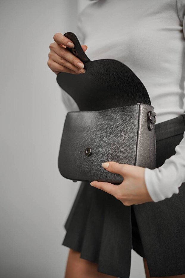 Hakiki Deri Çapraz Çanta Miley Model - 6