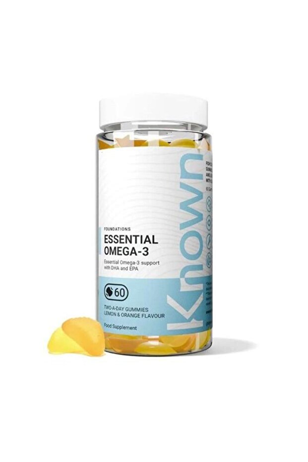 Known Essential Omega-3 Vegan Gummies DHA & EPA Lemon & Orange Flavour Gummies 60 Gummies