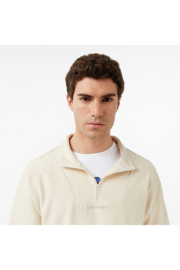 Erkek Krem Sweatshirt - 4