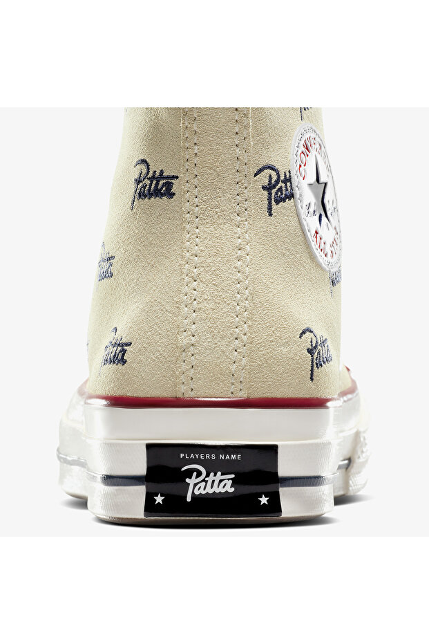 X Patta Chuck 70 Unisex Beige Suede Sneaker - 8