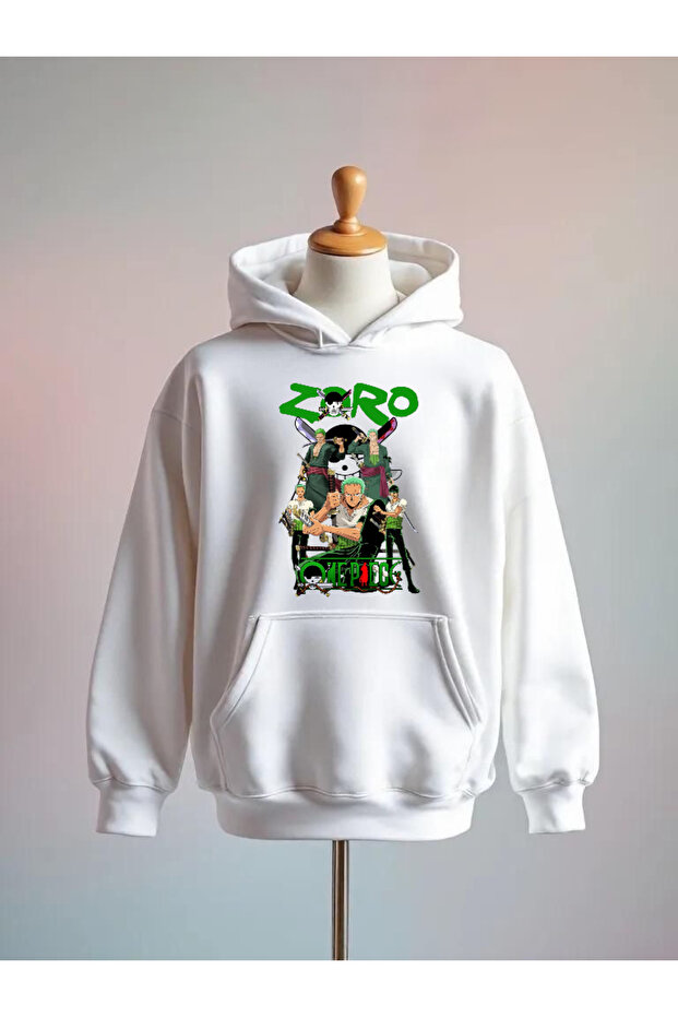 One Piece Printed Cotton 3 Thread O Oversized K Hooded Sweatshirt