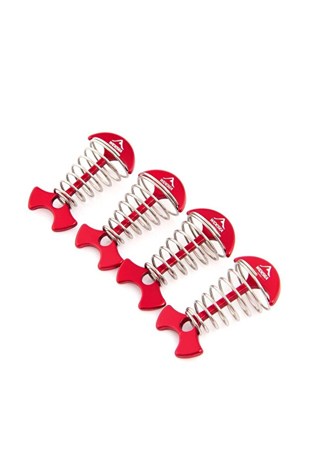 widesea B Widesea 4Pcs/set Camping Adjustable Plank Spiral Shaped Fish Bone Deck Carabiner Wind Rope
