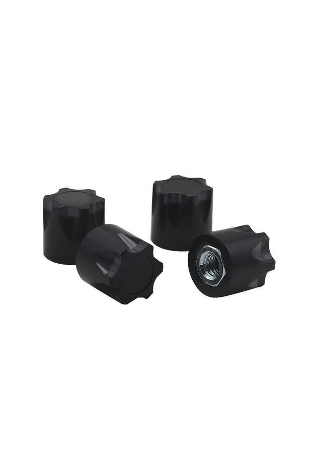 black 4pcs Cnc Aluminum Alloy M4 Nut Wheel Rim Hat Cap For 1/10 Rc Crawler Traxxas Trx4 Trx6 Slash D