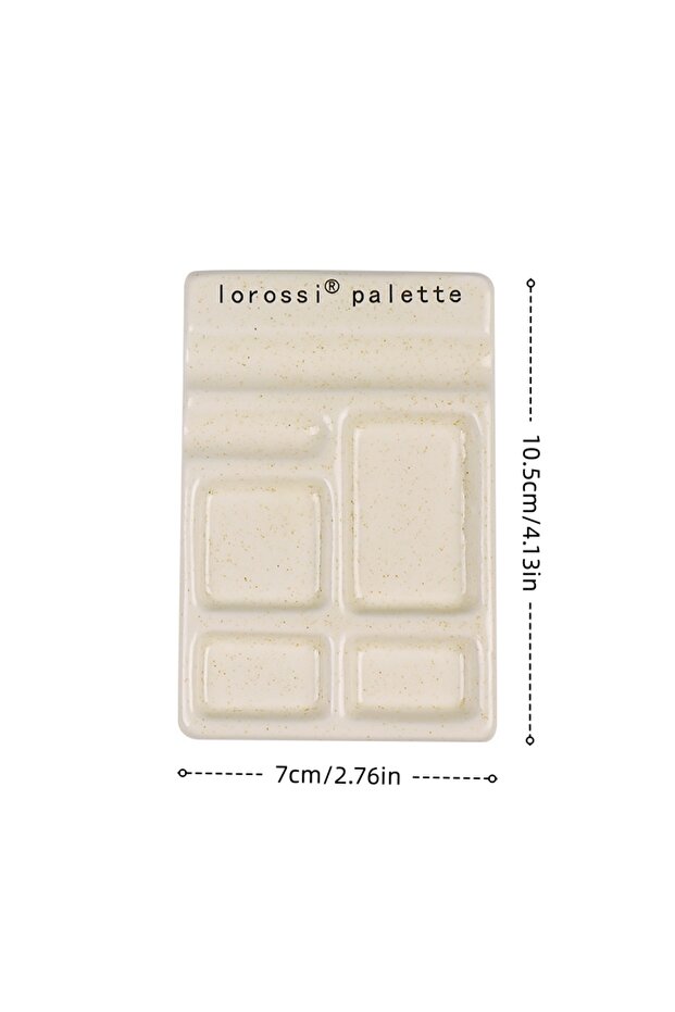 1pc Multifunctional Colour Palette Ceramic Painting Pigment Palette Nail Polish Colour Palette Pen R