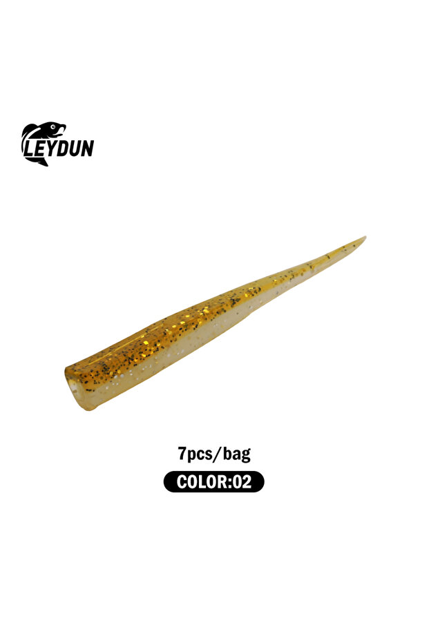Soft Bait-02 7pcs LEYDUN BR Soft Bait Fishing Lures 83mm 2.7g Jig Head Hook 3g 5g 7g 9g 12g 14g Wind