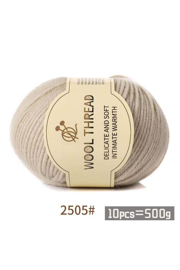 2505 Meters of Camel Wool 500g 290 Medium Coarse Combed Alpaca Wool Yarn, Autumn and Winter Warm and